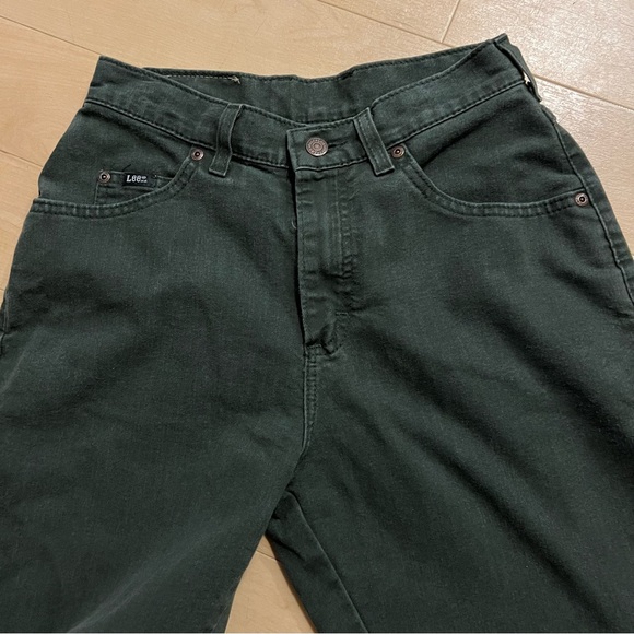 Lee Women's Dark Green Jeans 28x 29 - Picture 2 of 13